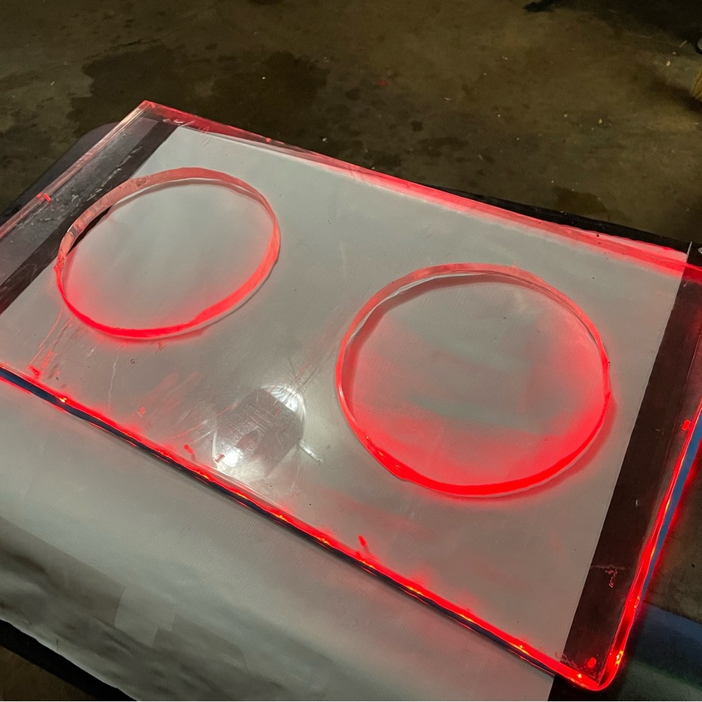 Plexi-glass dual 12” subwoofer cover